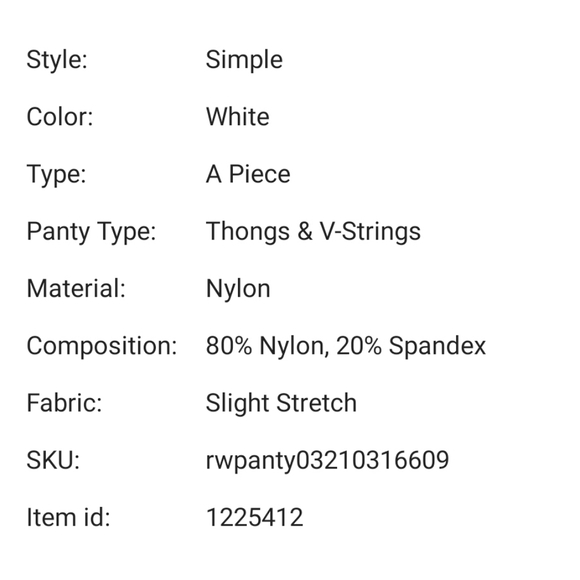 🐝3/$12 Must Bundle White & Gold Thong - Picture 4 of 4